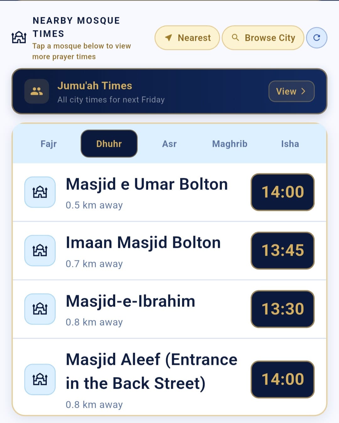 Ihsan app features
